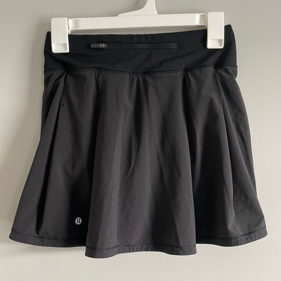 🍋Lululemon Pace Rival Mid-Rise Tennis Skirt in Black - Picture 12 of 12